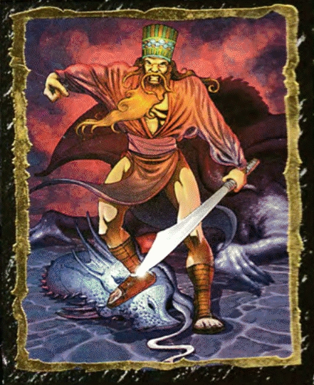 Ilustración de la baraja Caballero